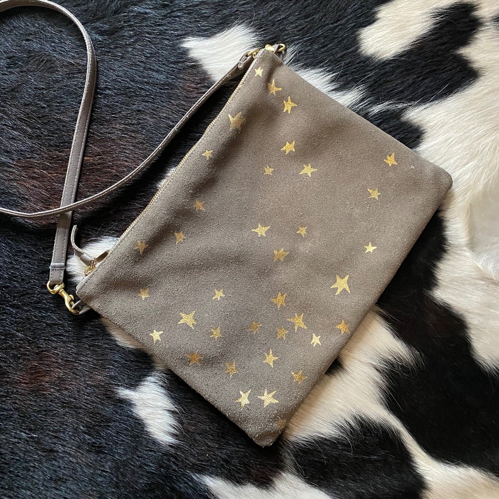 DISCONTINUED style Clare V single sac Bretelle suede cross body